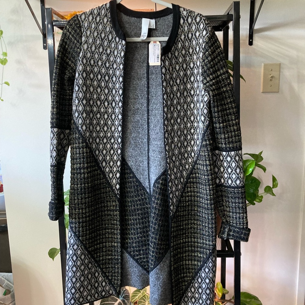 2b.Rych Mixed Pattern Cardigan